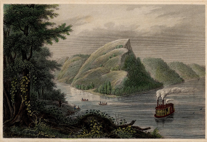 afbeelding van prent Cap A l´Ail (Mississippi River) van nn (Mississippi)