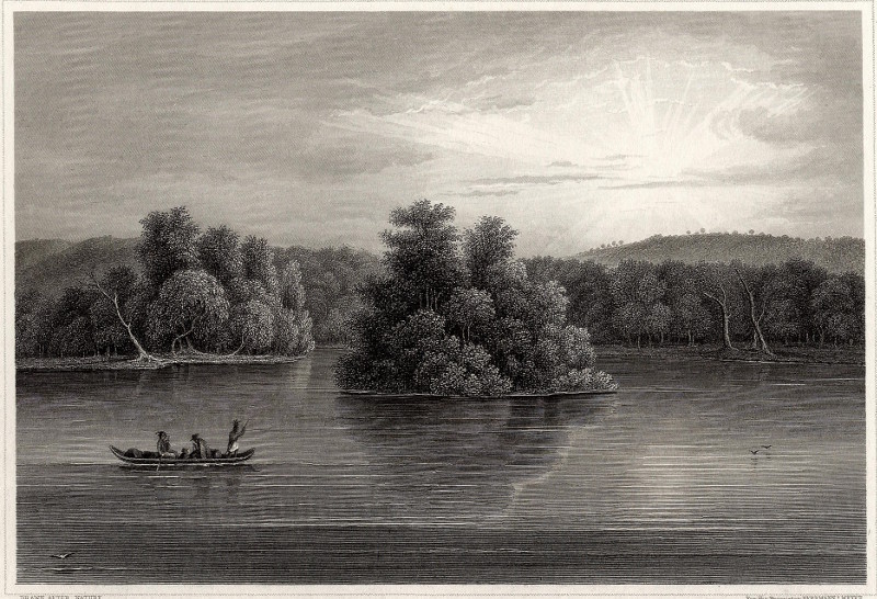 afbeelding van prent The upper Mississippi (Minnesota) van H.J. Meyer (Mississippi)