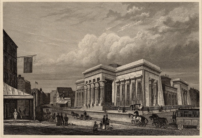 afbeelding van prent The Tombs in New York van nn (New York)