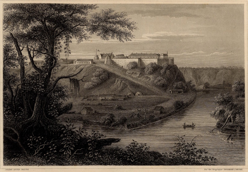 afbeelding van prent Fort Snelling (Minnesota) van H.J. Meyer (Minnesota)