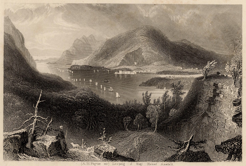 afbeelding van prent Fort Putnam van A.H. Payne (West Point)