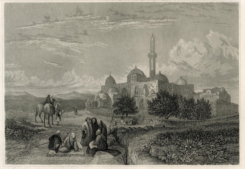 afbeelding van prent Zion bey Jerusalem van nn (Jeruzalem, Jerusalem)