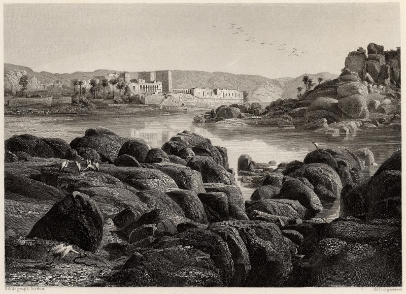 afbeelding van prent Philae van nn (Philae, Aswan)