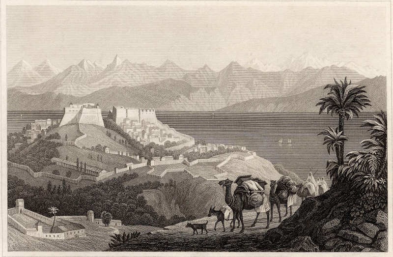 afbeelding van prent Bugia und der Atlas (Algerien) van Reiss, Martini (Bejaia)
