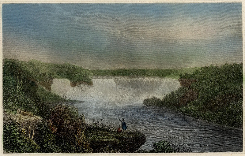 afbeelding van prent Der Niagara-Fall van nn (Niagara Falls)