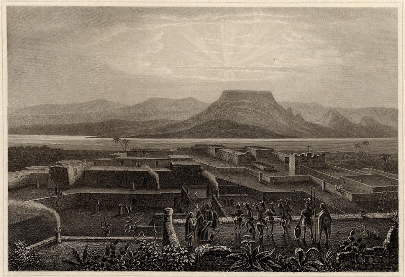 afbeelding van prent Pueblo de Zunni van nn (Zuni Pueblo)