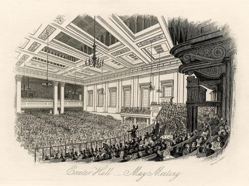 afbeelding van prent Exeter Hall - May Meeting van William & Henry Rock (Londen, London)