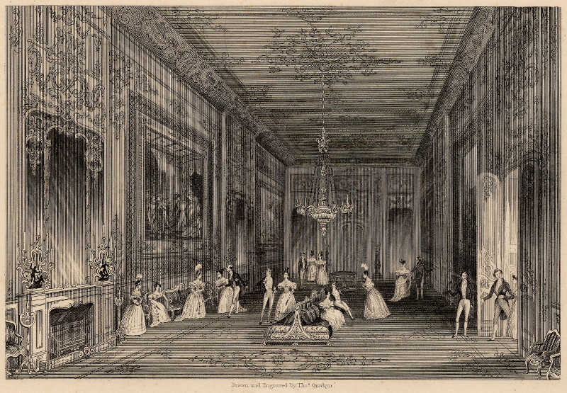 afbeelding van prent Grand reception and ball room, Windsor Castle van Thomas Onwhyn (Windsor)