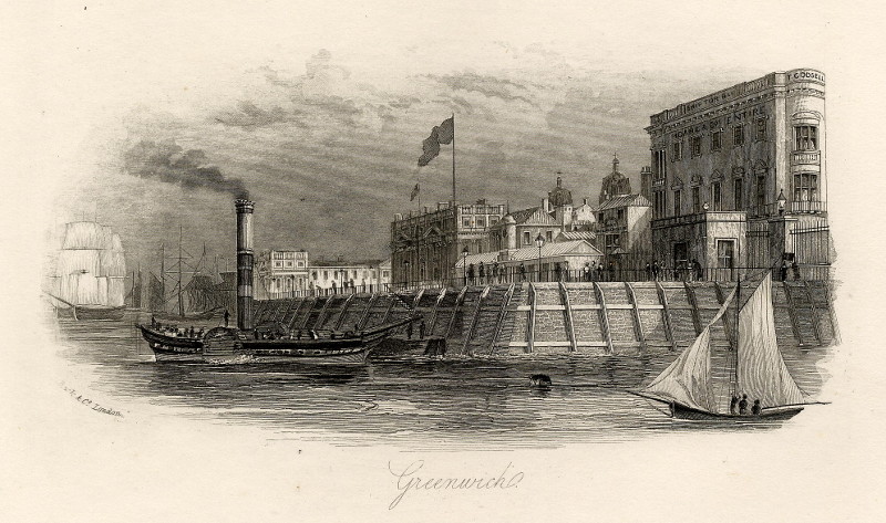 afbeelding van prent Greenwich van William & Henry Rock (Londen, London)