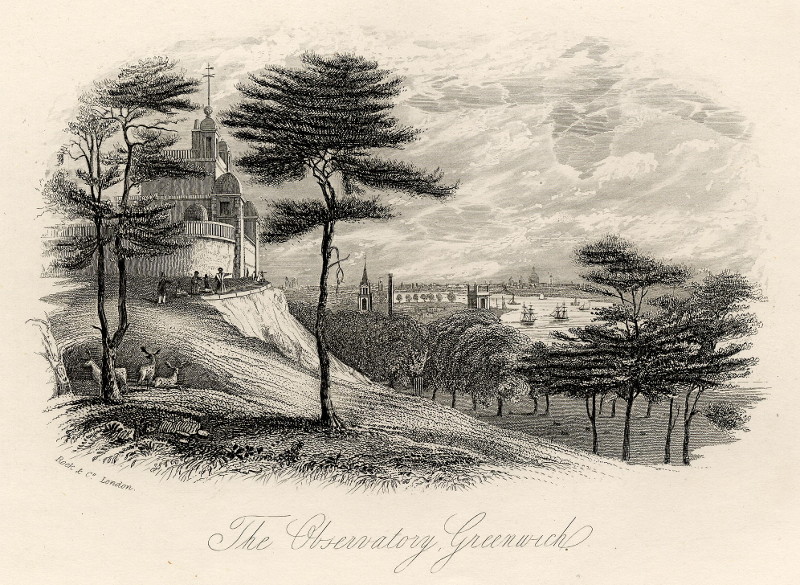 afbeelding van prent The Observatory, Greenwich van William & Henry Rock (Londen, London)