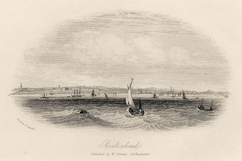 afbeelding van prent Birkenhead van William & Henry Rock (Birkenhead)