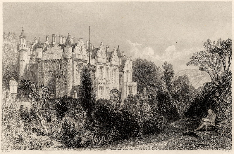 afbeelding van prent Abbotsford (Roxburghshire) van T. Allom, T. Price (Abbotsford)