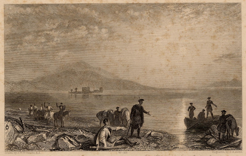 afbeelding van prent Loch Leven Castle van J.W.M. Turner, J.B. Allen (Loch Leven)