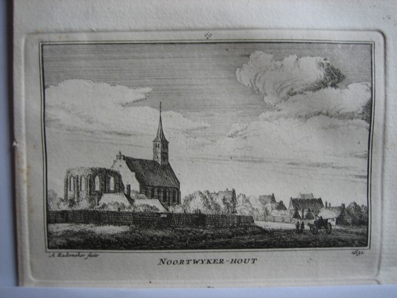 afbeelding van prent Noordwijkerhout van Abraham Rademaker (Noordwijkerhout)