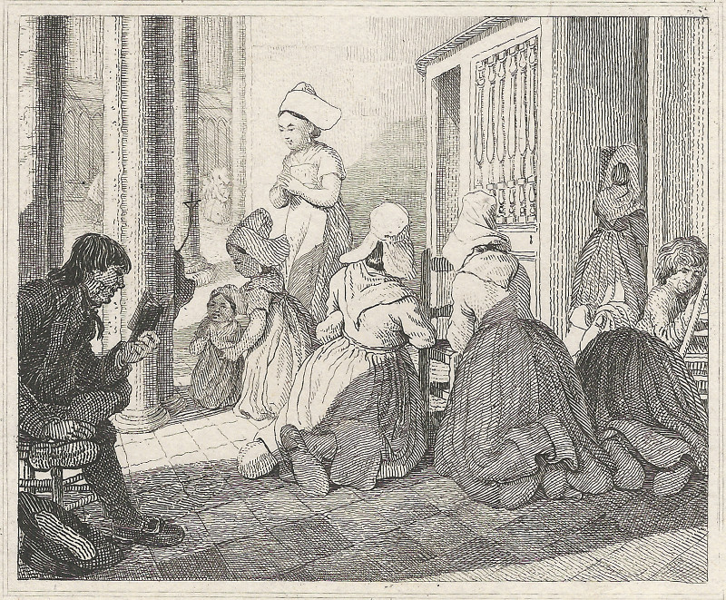 afbeelding van prent Caudebec, Contrition a la Confession, Preparing for Confession van G.L. afbeelding van prent Caudebec, Contrition a la Confession, Preparing for Confession van G.L.