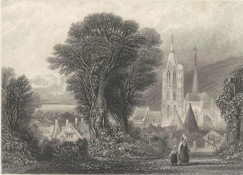 afbeelding van prent Dieppe van Bernard Metzeroth (Dieppe)