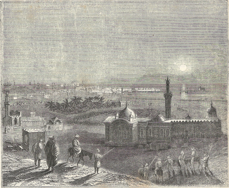 afbeelding van prent Alexandrie. (I-kanderyeh) (Alexandrie, ville de la Basse-Egypte) van nn (Alexandrie, Alexandria)