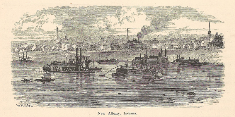 afbeelding van prent New Albany, Indiana van E.P. Brandard, A.C. Warren (New Albany)