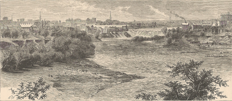 afbeelding van prent Minneapols, St. Anthony, and St. Anthony´s Falls van nn (Minneapolis)