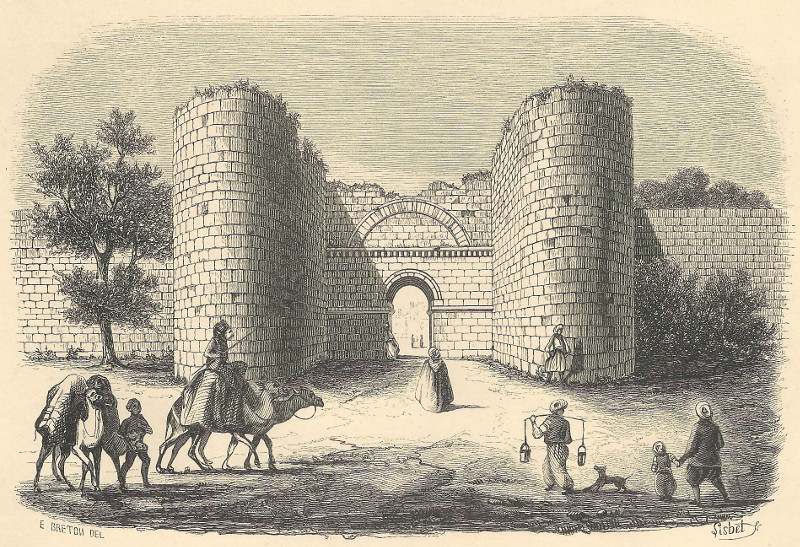 afbeelding van prent Porte Nicee (Asie mineure) van E. Breton, Lisbet (Nicea, Nicaea)