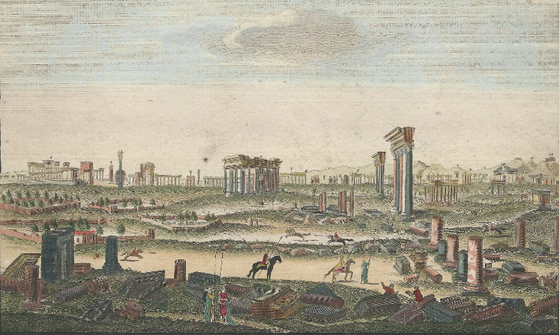 afbeelding van prent The Ancient City of Palmyra as it now appears van nn (Palmyra)