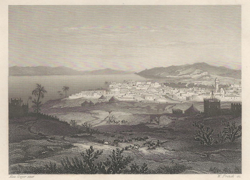 afbeelding van prent Tiberias (Palastina) van A. Geyer, W. French (TIberias)