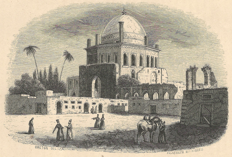 afbeelding van prent Mosquee de Sultanich (Perse) van E. Breton, H. Pannemaker (Zanjan)