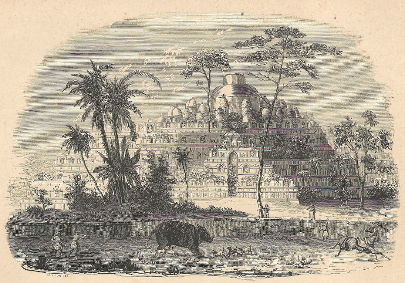 afbeelding van prent Temple de Boro-Bodo (Java) van E. Breton (Java)