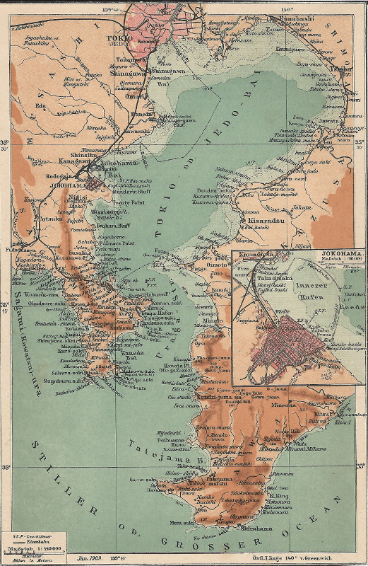 afbeelding van kaart Baai van Tokio van F.A. Brockhaus