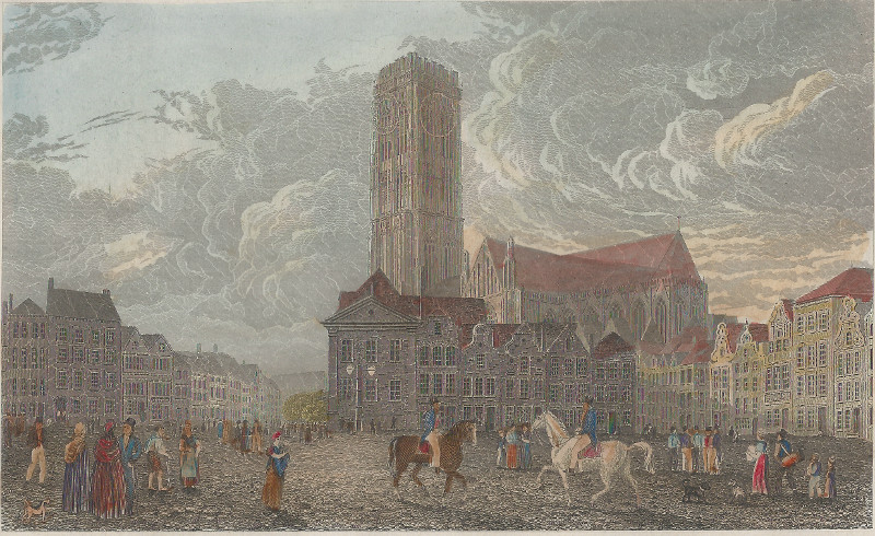 afbeelding van prent Mechelen van Captain R. Batty (Mechelen)
