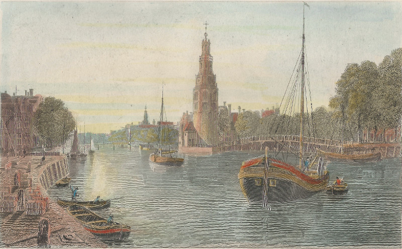 afbeelding van prent Amsterdam van Captain R. Batty (Amsterdam)