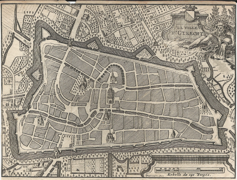 afbeelding van plattegrond La Ville d´Utrecht van J. Harrewijn (Utrecht)