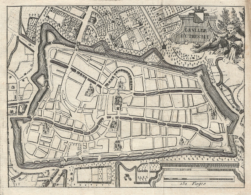 afbeelding van plattegrond La Ville d´Utrecht van nn naar J. Harrewijn (Utrecht)