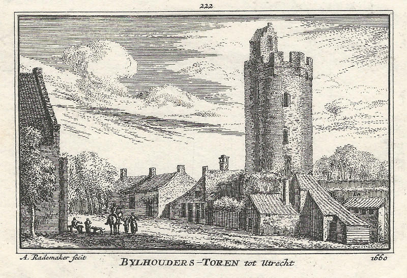afbeelding van prent Bijlhouders-Toren tot Utrecht van A. Rademaker (Utrecht)