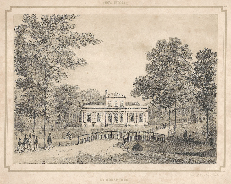 afbeelding van prent De Oorsprong. Prov. Utrecht van P.W. v.d. Weijer (Utrecht)