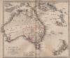 Afbeelding van kaart Het Vaste Land van Australië met de Voornaamste omliggende eilanden kaart Het Vaste Land van Australië met de Voornaamste omliggende eilanden
