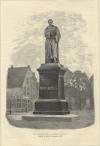 Prent Het standbeeld voor Hugo de Groot. Onthuld te Delft 25 september 1886