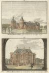 Zie ook ´t Huis Middagten tegen de Voorpoort en van ter Zyde te zien; van vooren door de Voorpoort te 