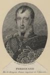 Afbeelding van de prent Ferdinand, Roi de Hongrie, Prince impérial d l´Autriche Prent Ferdinand, Roi de Hongrie, Prince impérial d l´Autriche