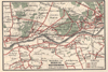 kaart Omstreken van Arnhem Wageningen