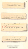 Prent Muziek-Schrift (uit de negende eeuw)