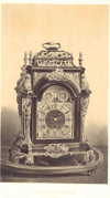 Prent Staand uurwerk (18e eeuw)