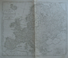 kaart Europe and its Empires, Kingdoms and States according to their Modern Divisions