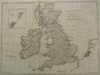 kaart A Map of Great britain and Ireland