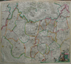 kaart Comitatus Zutphania et Fluminis Isulae Nova delineatio