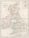 kaart Groot-Brittanje en Ierland