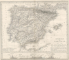 Afbeelding van kaart Kaart Spanien och Portugal . kaart Kaart Spanien och Portugal .