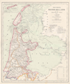 kaart Kaart van de Provincie Noord-Holland en de Zuider Zee.