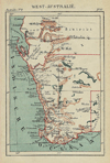 kaart West-Australië