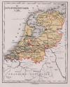 kaart De Bataafsche Republiek in 1801